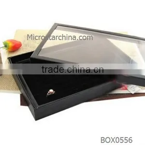 2016 Hot Selling Black Cover Fancy Packing Jewelry Box thumbnail-1