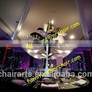 Shanghai Event Rental Party Silver 5 Arm Led Illuminated Candelabra Centerpiece thumbnail-1