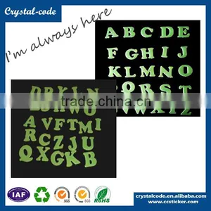 26 Letters Various Shapes Noctilucent Glow in the Dark Sticker Quality Choice thumbnail-1