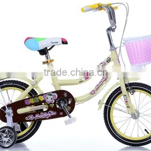 14-Inch Bicycle Children Learn Bicycle Child Princess Baby Bike Steel Bike For Ages 3-6 Years Old Beige Toys Children thumbnail-3