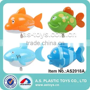 4 Kinds Lovely Kids Plastic Wind up Fish Toy thumbnail-1