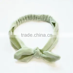 Hot-selling Cotton Girly Headband,fancy Printed Knotted Turban Stretch Headband,cotton Hair Accessory thumbnail-2