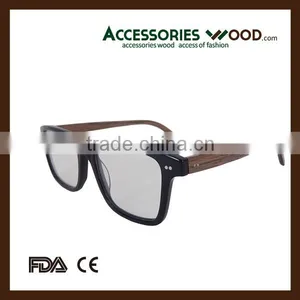 Popular Acetate Frame New Model Wooden Arm Optics Eyewear thumbnail-3
