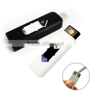 Portable Electronic USB Rechargeable Lighter Flameless Superman Cigar Cigarette Lighter Silent Windproof No Gas Gadget Case thumbnail-3