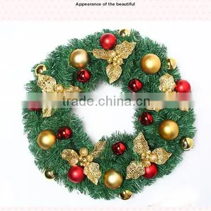 Manufacturers Selling Gold Decoration Christmas Wreath Wreath of 50 cm Bowknot Adornment Door Hang Christmas Ornaments thumbnail-4