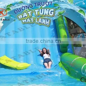 Sealed Giant Inflatable Slip N Slide, Inflatable City Slide, Giant Inflatable Water Slide City thumbnail-1