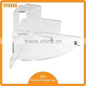 Hongkong Supplier 3 Steps Clear Round Acrylic Makeup Products Display Riser thumbnail-5
