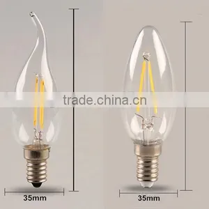 Vintage LED Filament Bulb C35 E27 2w With CE ROHS SAA thumbnail-3