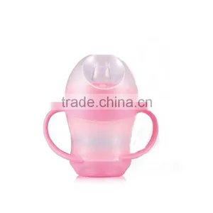 Fashion Design pp Baby Feeding Training Sippy Cup Silicone Nipple With Handle Easy to Grip thumbnail-6