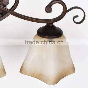 European-style Wall Lamp,bedside Bedroom Hotel Wall Lamp,minimalist Interior Glass Wrought Iron Wall Lamp thumbnail-3