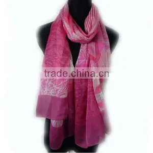 2011 High Quanlity Fashion 100% Silk Chiffon Scarf for Ladies thumbnail-1
