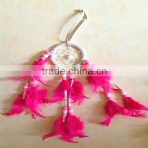 2016 New Arrival Fashionable Blue Suede Feather Pendant Dream Catcher thumbnail-2