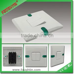 BAKELITE SWITCH 2 GANG 1 WAY SWITCH 10A 250VWHITE SWITCH UK1403 thumbnail-1