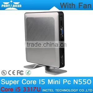 2G RAM 8G SSD Partaker N550 Super Core I5 Mini PC Dual Nic With Intel Core I5 3317U ProcessorMini PC Dual Nic thumbnail-1