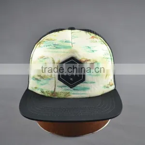Cheap Custom Printed Flat Brim Snapback Cap thumbnail-2
