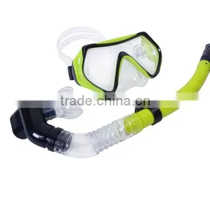 Scuba Diving Mask Snorkel Glasses Set Silicone Swimming Pool Equipment Swimming Accessories 2016 NEW 3 COLORS thumbnail-1