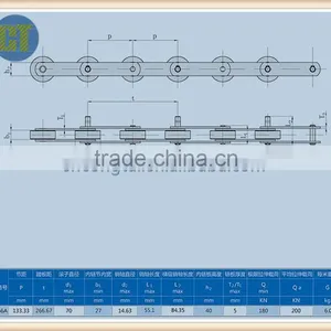 Pitch 133.33 Escalator Step Chain For BLT 9300 9500 SDS SWE thumbnail-1