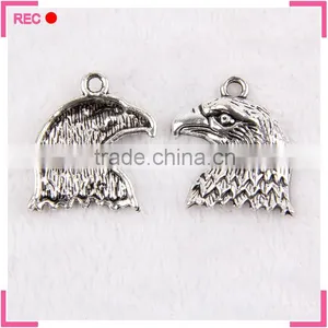 Eagle Pendants Charms for Necklace, Imitate Antique Silver Wholesale Pendant thumbnail-1