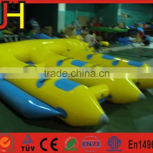 Hot Summer 6 Person Inflatable Flying Fish Banana Boat For Sale thumbnail-1