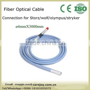 Good Quality Endoscopy 4mm * 3m New Fiber Optical/optic Light Cable Compatible Storz Wolf Stryker Optical Fibre Light Guide thumbnail-1