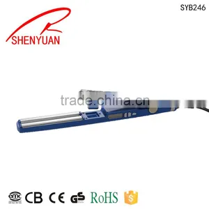 Barber Shop Equipment Synthetic Hair 100-240V Mini Hair Straightener Ceramic 0.5inch Flat Iron Hairdressing on Brazil Market thumbnail-1