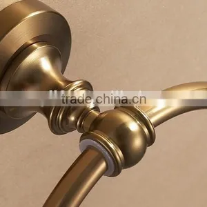 Bathroom Shower Set Refined Copper Golden Finish Towel Ring Rack thumbnail-2