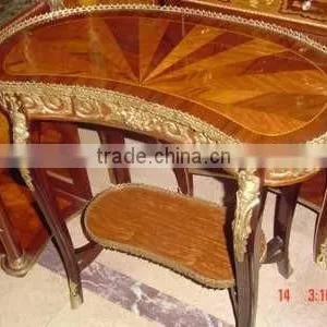 Antique Table - French Table With Brass - French Coffee Table With Ormolu thumbnail-2