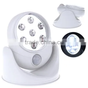 Kawachi Cordless Motion Activated Sensor Light Wall Lamps 360 Degree 6V 7 LEDS Rotation Light thumbnail-3