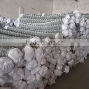 Diamond 65x65mm Hot Dip Galvanized Wire Woven Diamond Mesh Chainlink Fence thumbnail-5