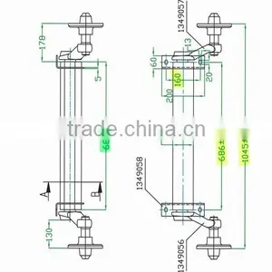 Trailer Parts Use And Trailer Axles Parts Half Torsion Axle thumbnail-1