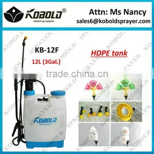 (KB-12F) Plastic Material and Pump Sprayer Type Agriculture Knapsack Sprayer 12L thumbnail-1