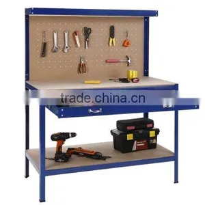 Heavy Duty Black Steel Garage Workbench for Sale thumbnail-1