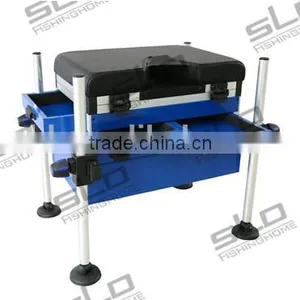 Fishing Tackle Aluminum Seat Boxes With D25 Adjustor Leg With 3 Drawers thumbnail-2