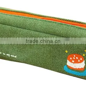 BSCI SEDEX Pillar 4 Really Factory Locally Sourced Organic Cotton Canvas Pencil Case for Students thumbnail-3