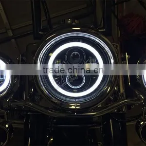 Offroad Powersport Harley Motorcycle LED Fog Driving Spot Headlight Black Chrome LED Headlamp thumbnail-6