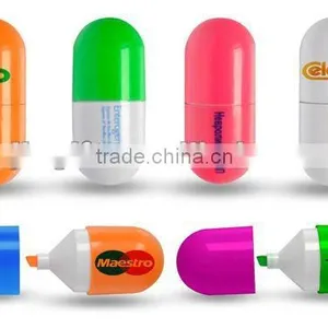 Capsule Pill Shaped Highlighters/multi Colored Highlighter Pen thumbnail-5
