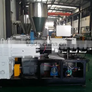 SJSZ Conical Twin-screw Plastic Extruder for PVC Extruding thumbnail-3