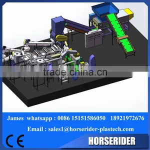 Waste PET Flakes Hot Washing Machine thumbnail-3