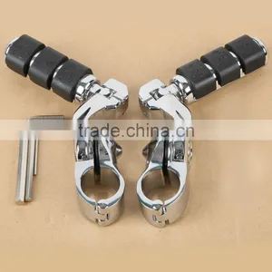 Engine Guard 1.25" Highway Foot Pegs Footpeg For Universal Motocycle New thumbnail-1