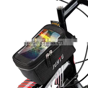 JOYTU Bicycle Saddle Bag 4 Colors 5.5 Inch Cycling Bag Touch Screen Polyester Bike Bicycle Bag Handlebar Pack for Cycling thumbnail-1