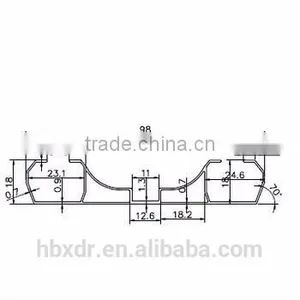 OEM Factory Supplier Double Sliding Curtain Rail /curtain Track Channel / Curtain Rail thumbnail-1