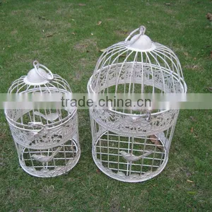 Europe and America Classic Style S/2 Bird Cage for Wedding Antique White Color thumbnail-3