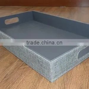 High Quality Desk Accessories Faux Leather Tray thumbnail-1