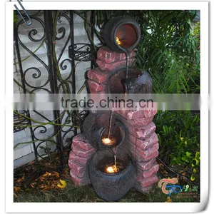 Beautiful Polyresin Artificial Outdoor Garden Tall Water Fountains thumbnail-1