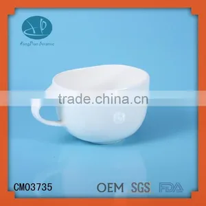 Plain White Ceramic Soup Mug,soup Cup,children Noodle Mug thumbnail-1
