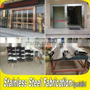 Golden Color Commercial Glass Door Stainless Steel Types Interior Door Frames thumbnail-1