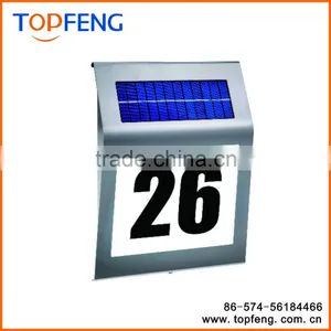 Outdoor Highlight Stainless Steel 3LED Wall Illuminator Waterproof Solar House Address Light,Wall Light thumbnail-4