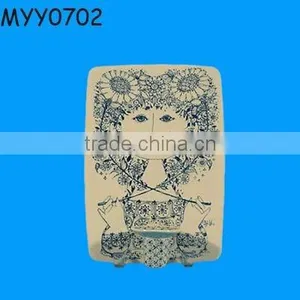 Hand Painted Ceramic Wall Candle Sconce thumbnail-1