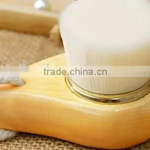 Beauty Products Facial Massager Brush With Wooden Handle for Face Cleaner thumbnail-1