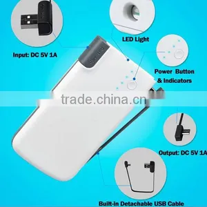 High Quality Slim Dual USB Power Bank With Led Light thumbnail-1